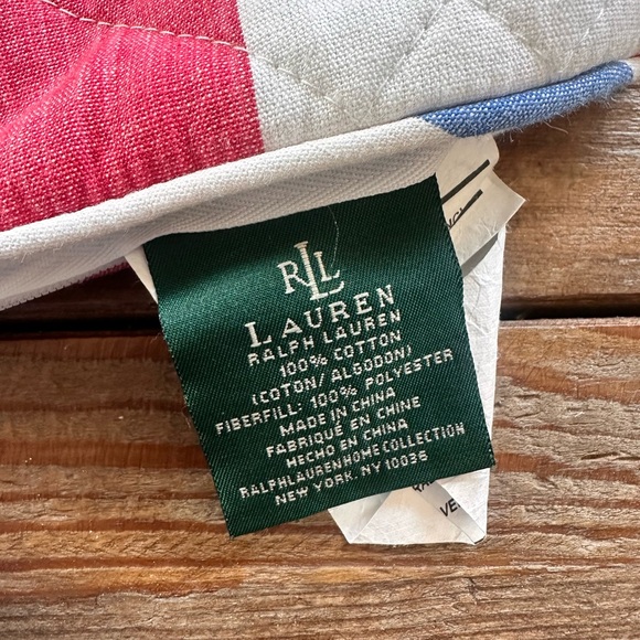 Ralph Lauren pillow cover 18x18 - Picture 3 of 3